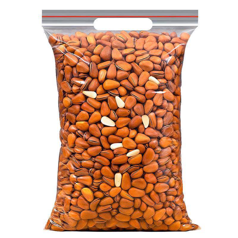 New northeast pine nuts 500g non-special extra large particles hand-peeled open red pine nuts original bulk dried nuts