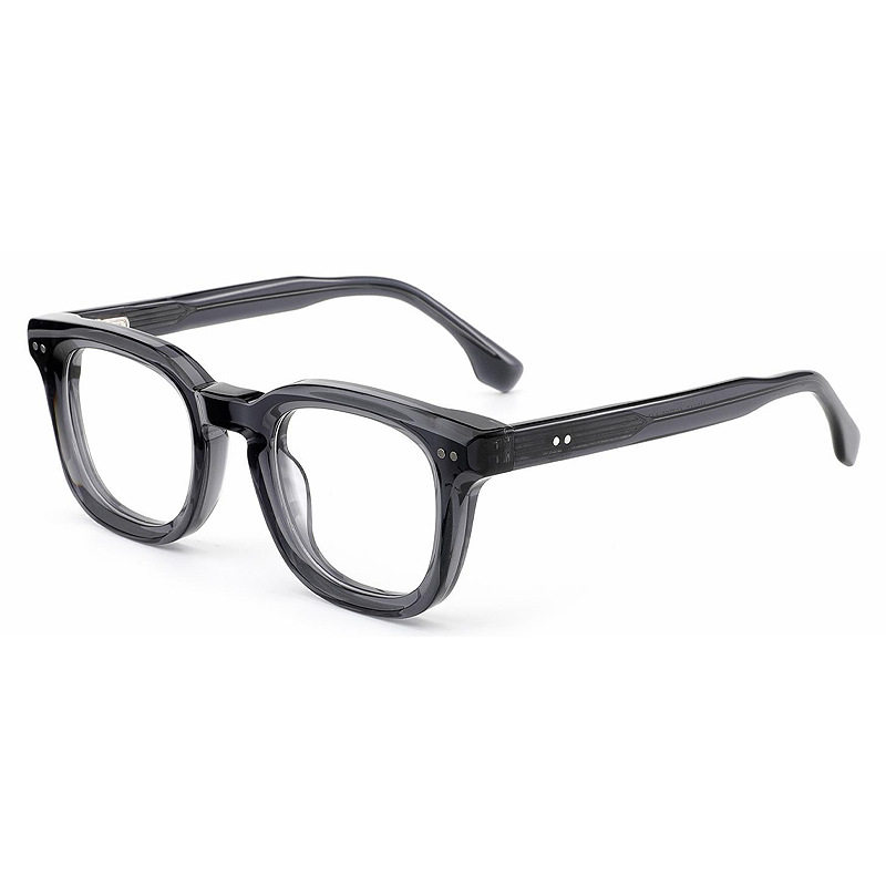 Cross-Border Niche Retro Literary Thick Acetate Plain Glasses Foreign Trade Personalized Rice Stud Small Square Frame Glasses Frame