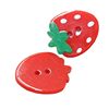 Strawberry Resin Buttons with Two Eyes, Cute Strawberry Buttons, Handmade DIY Accessories, Sweater Decoration Ingredients, Cartoon Buttons