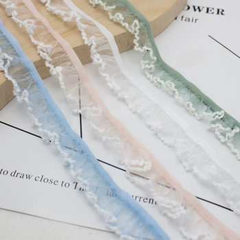 New in stock 2cm snow gauze lace single white edge eye lace head flower doll decorative accessories