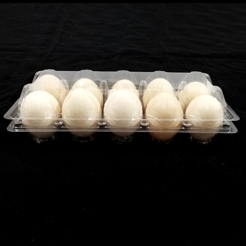 Factory Direct supply disposable plastic egg packing box duck egg tray transparent blister box soil egg tray