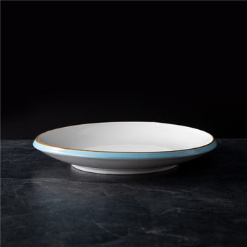 Ceramic household soup plate hotel restaurant Daily tableware disc wholesale saliva chicken cold dish plate open-end display plate