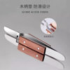 Nail Art Shaped Clamp Wooden Handle Stainless Steel Shaped Clamp X Pliers Phototherapy Extension Nail Crystal Armor Shaped Clamp