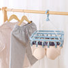 32 clip hanger household student dormitory multi-functional folding thickened clothes hanger windproof socks underwear drying clip