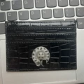 Black crocodile pattern + double disc