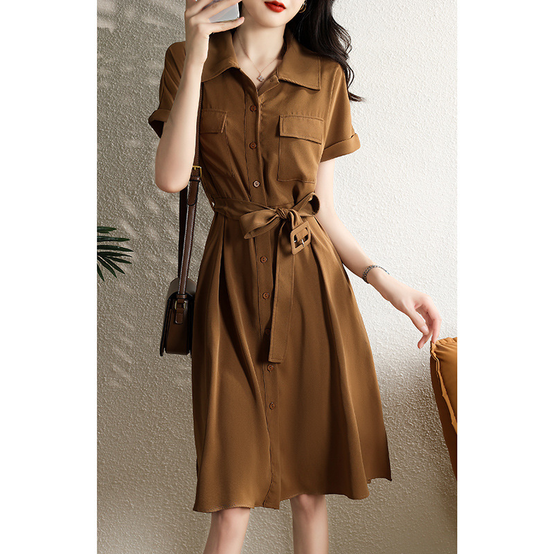 (Mới) Mã B7107 Giá 1050K: Váy Đầm Liền Thân Dáng Dài Nữ Dotdi Ngắn Tay Hàng Mùa Hè Phục Cổ Cổ Điển Kín Cổ Thời Trang Nữ Chất Liệu G03 Sản Phẩm Mới, (Miễn Phí Vận Chuyển Toàn Quốc).