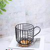 Desktop Coffee Capsule Storage Rack Storage Basket Iron Storage Basket Portable Dormitory Kitchen Fruit Storage Rack