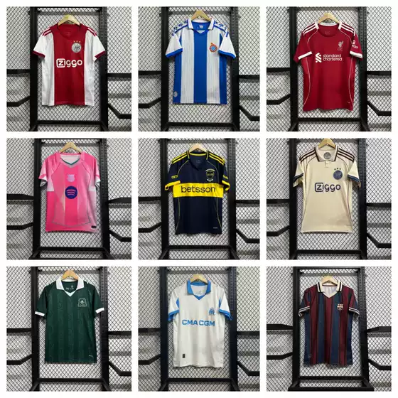 Cross-Border Popular 2526 Barcelona Liverpool Bayern Munich Paris Ac Inter Milan Real Madrid Short-Sleeved Sports Football Jerseys