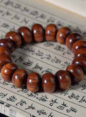 阿根廷绿檀金丝檀佛珠手串简约