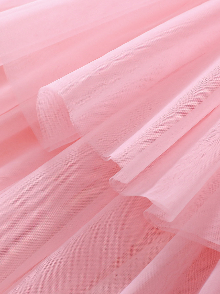 Girls' New Summer Short-Sleeve Printed Princess Dress from Source Factory