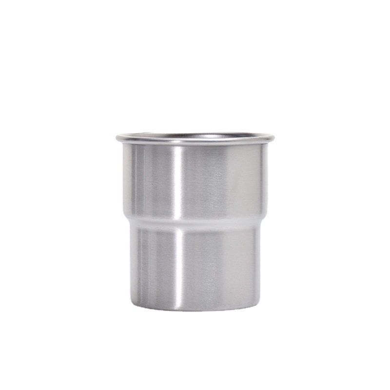 Printed LOGO Outdoor 304 Stainless Steel Beer Cup Camping Portable Step Cup Swallow Cup Stacked Coffee