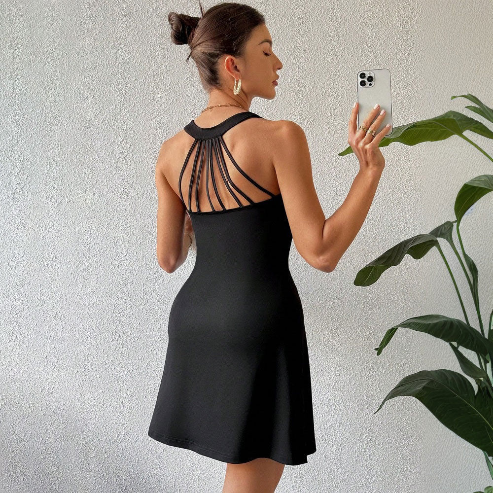 Womens Minimalist A Line Slip Dress Stylish Versatile Short Length Spring Summer Fashion Wholesale Available