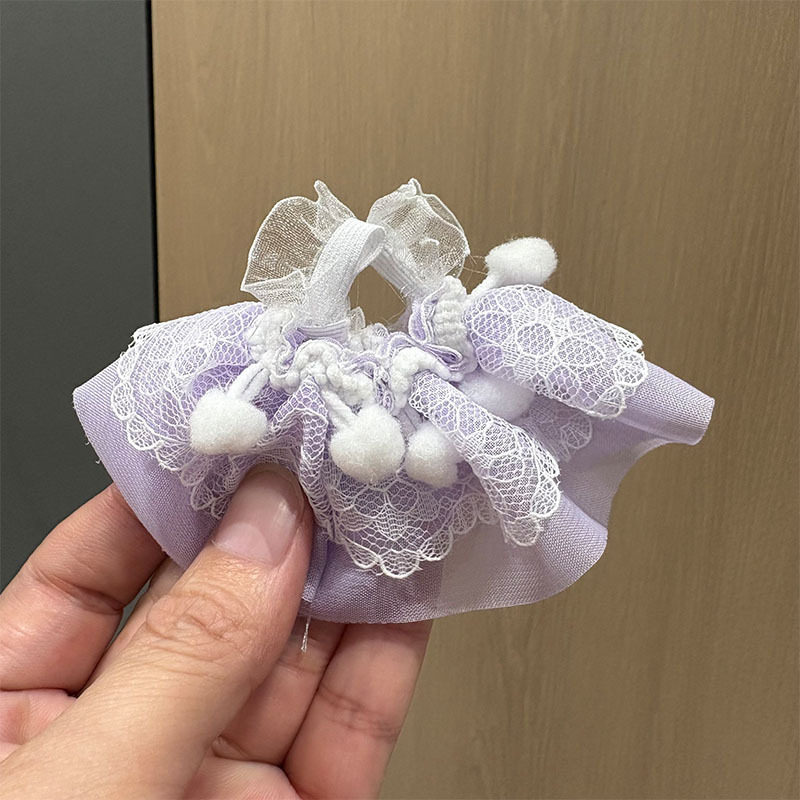 可爱迷你帆布包毛绒玩偶格子包西高地公仔扭棒小狗配饰格子裙娃衣