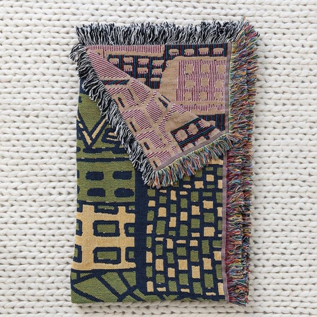 Floral Blanket INS Style Cross-border Home Leisure Blanket Tapestries Decorative Blanket American Country Sofa Blanket Camping Blanket