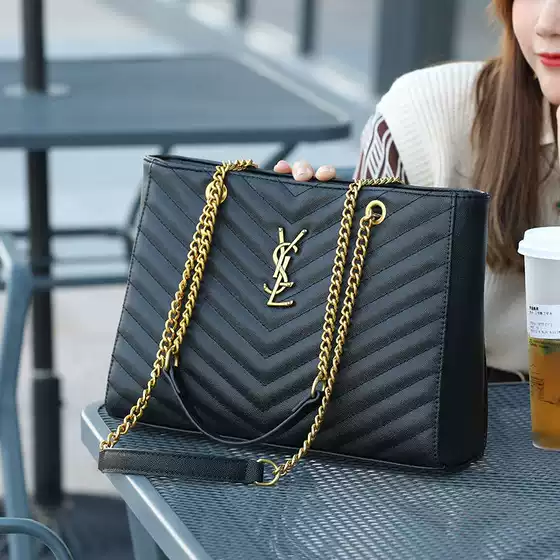 Bag Large Capacity Women's Bag 2025 New High-End Large Capacity Shoulder Bag Tote Bag Diamond Chain Bag