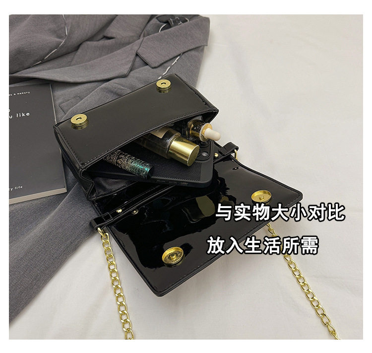 Cross-Border Patent Leather Hand-Held Fashion Women's Bag Chain Crossbody Bag Hand-Held Dinner Bag Fashion Catwalk Bag 9 O1CN01mfiT5W2G0X5GgtK4o !!2220381628953 0 cib