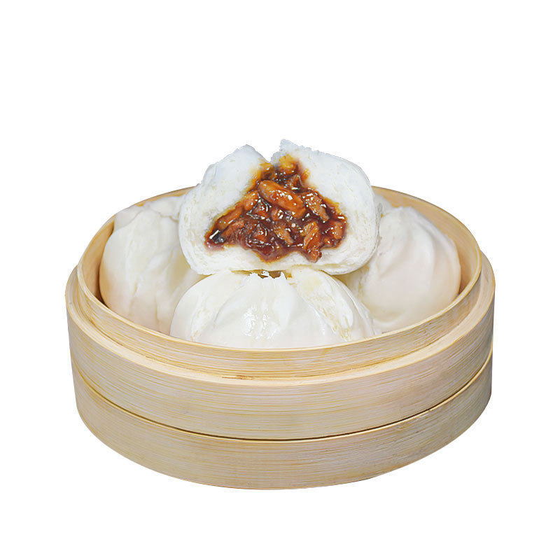 Food Factory Family Pack of 270g*6 Pork Buns, Breakfast Semi-Finished Frozen Buns, Micro-Business Community Group Purchase Supply
