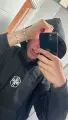 Black embroidered sweatshirt (high quality)