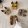 Zhike/ женская обувь Birkenstocks в стиле ретро матового желтого цвета; коллекция весна 2025 года; женские туфли с открытым носком на мягкой подошве в горошек; туфли на плоской подошве mini 1