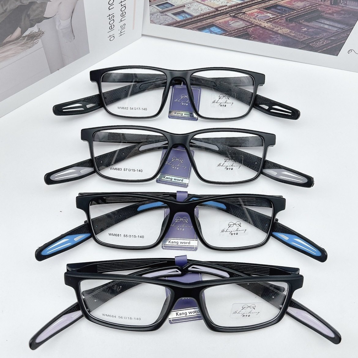 Ultra-light TR sports glasses frame running basketball football anti-drop anti-collision eye protection glasses can be equipped with myopia glasses frame