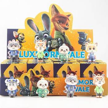 Zootopia Blind Box Peripheral Cross-Border Popular Blind Box Cute Doll Cartoon Gift Keychain Blind Box Wholesale