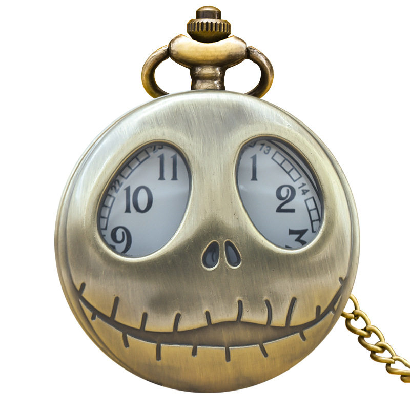 镂空时尚复古石英表个性潮流大号项链怀表厂家批发怀旧手表