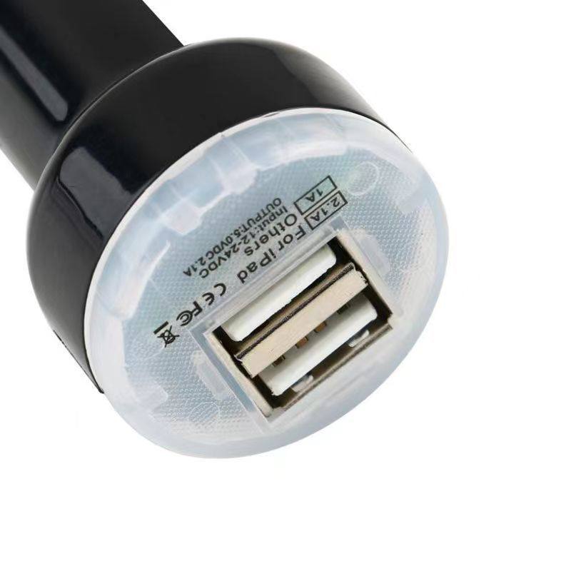2-Port Dual USB Car Charger Wholesale 5V1A2A Pacifier Car Charger Universal for Small and Large Cars Electric Vehicles