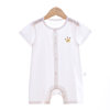Baby One-Piece Clothes Summer Newborn Male One-Piece Baby Girl Pajamas Thin Pure Cotton Short-Sleeved Summer Clothes