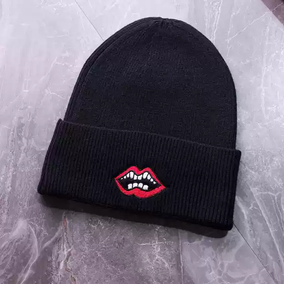 Autumn and Winter New Wool Hat Men's and Women's Knitted Hat Embroidered Hat Fashion Cold Hat Pullover Cap