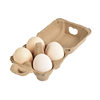 4 Pieces of Pulp Egg Trays, Disposable Egg Trays for Supermarket Sales of Eggs and Duck Eggs, Pulp Molded Packaging Boxes with Lids