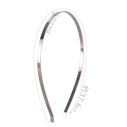 5MM electrophoresis black metal bare blank headband low with semi-finished handmade hair accessories wholesale diy super