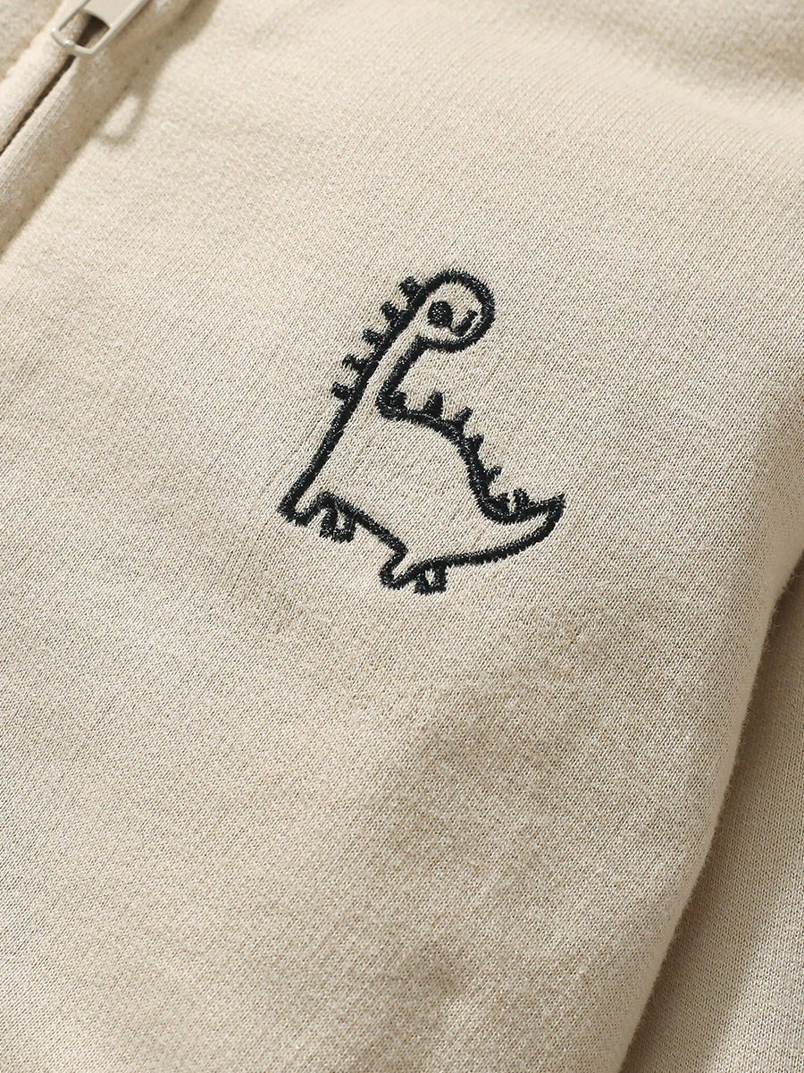 Custom Casual Boys' Set, Trendy Kids' Outfit, Cotton Autumn Hooded Set