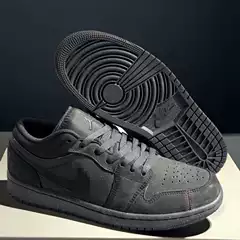 Putian Aj1 Black and Gray Warrior Retro Trendy Retro Men and Women Couple Casual Sports Sneakers