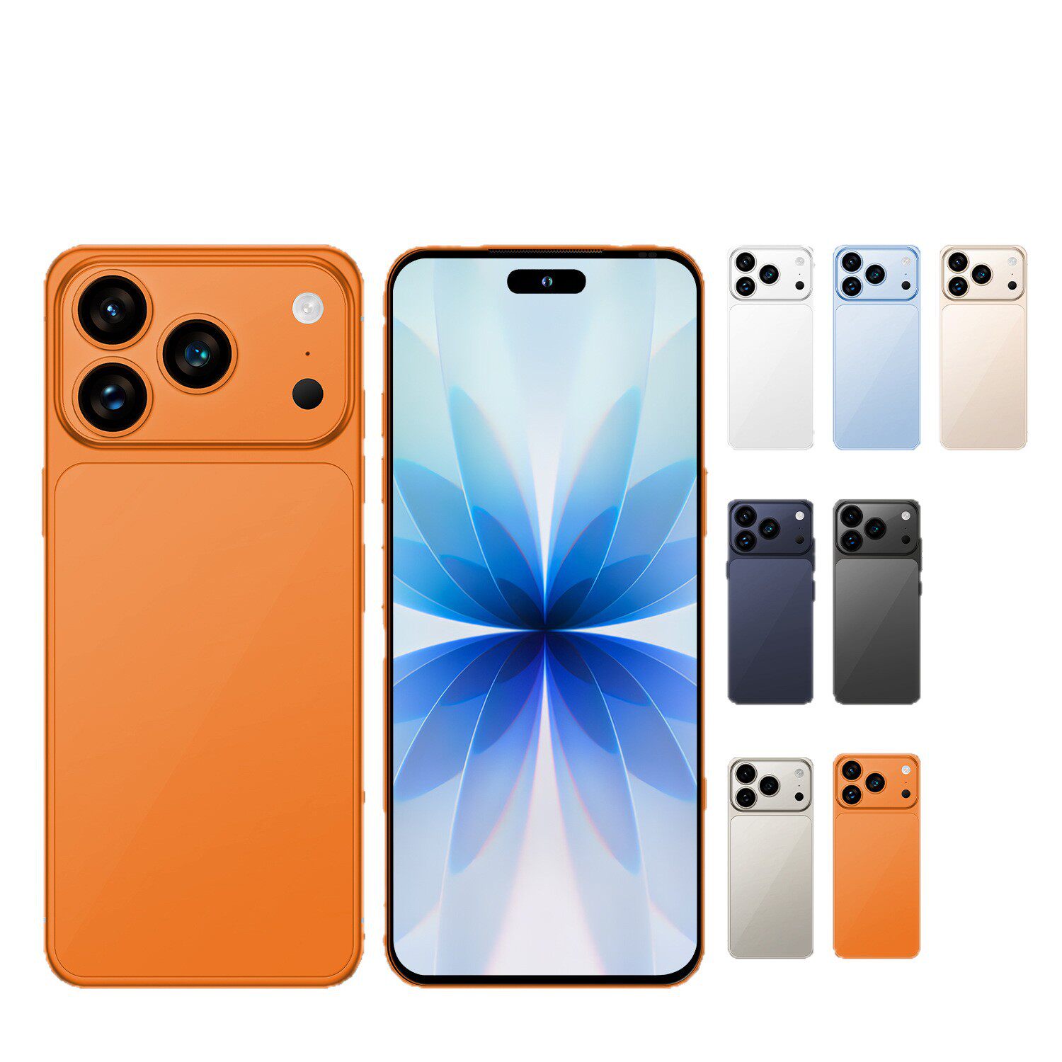 爆款跨境智能手机i17promax 全频段4G全球通4+64安卓12.0智能手机