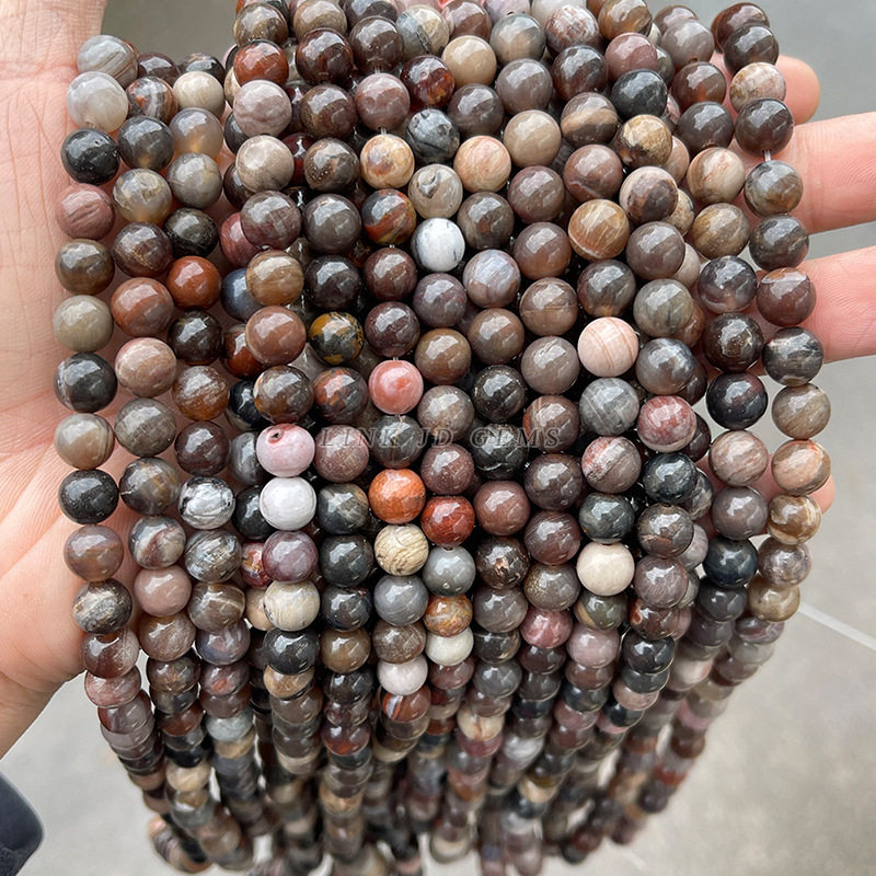 晶德珠宝天然石散珠diy饰品配件串珠子个性杂石半成品现货批发