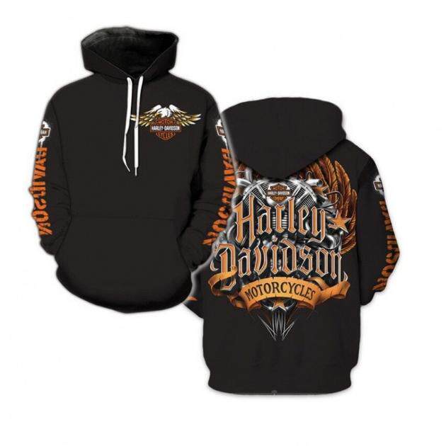 temu新款外贸春秋季男卫衣3D印花套头卫衣连帽衫厂家直销