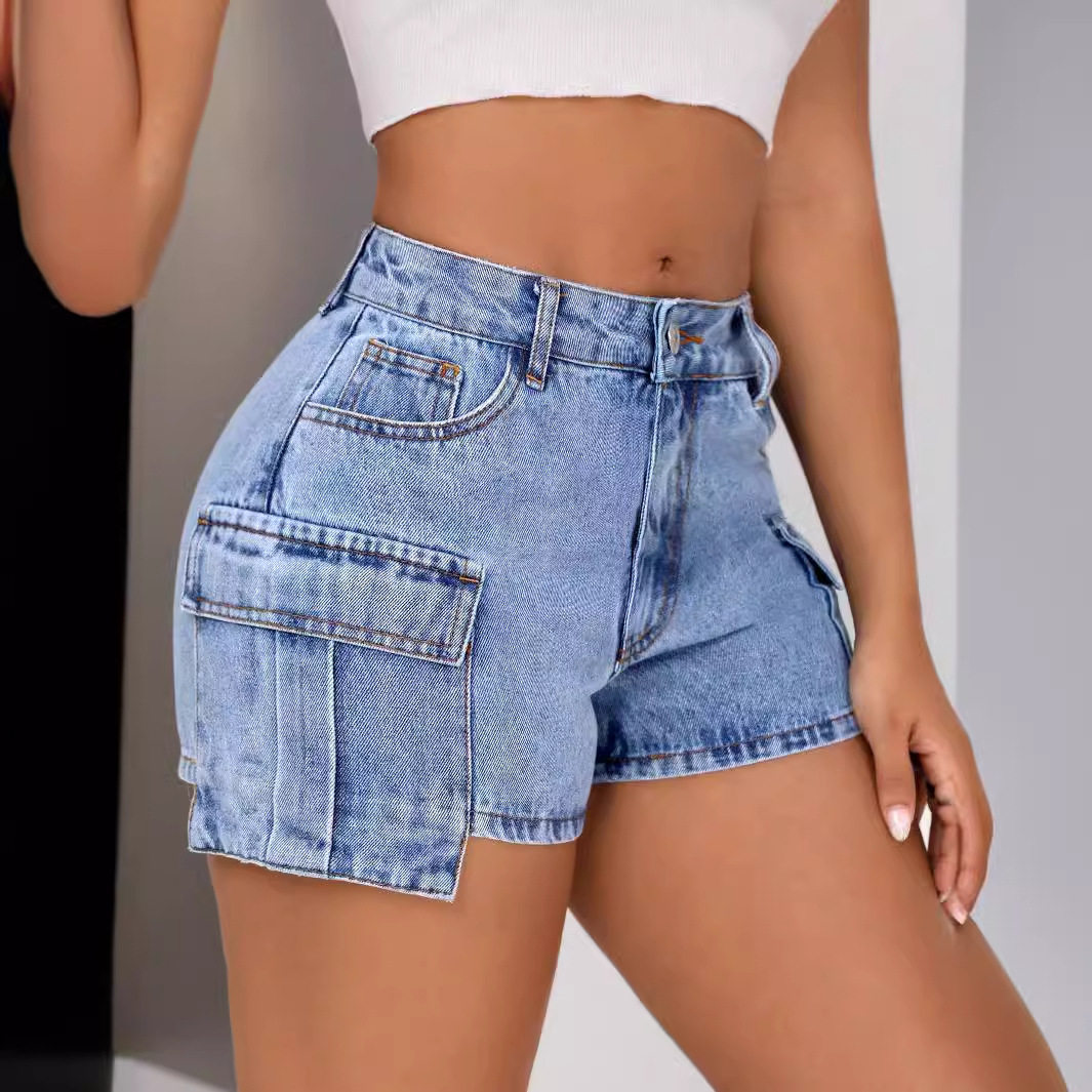 Womens Slim Fit Denim Shorts Comfortable Stylish Casual Perfect for Summer Outings Wholesale Available