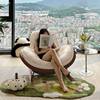 Lazy Sofa Rocking Chair Bedroom Recliner Leisure Adult Living Room Single Balcony Leisure Home Rocking Chair Can Sleep and Lie down