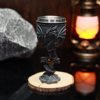 Retro Cross Flying Dragon Goblet Resin Stainless Steel Wine Glass Halloween Ornament Cup Cocktail Specialty Wine Glass
