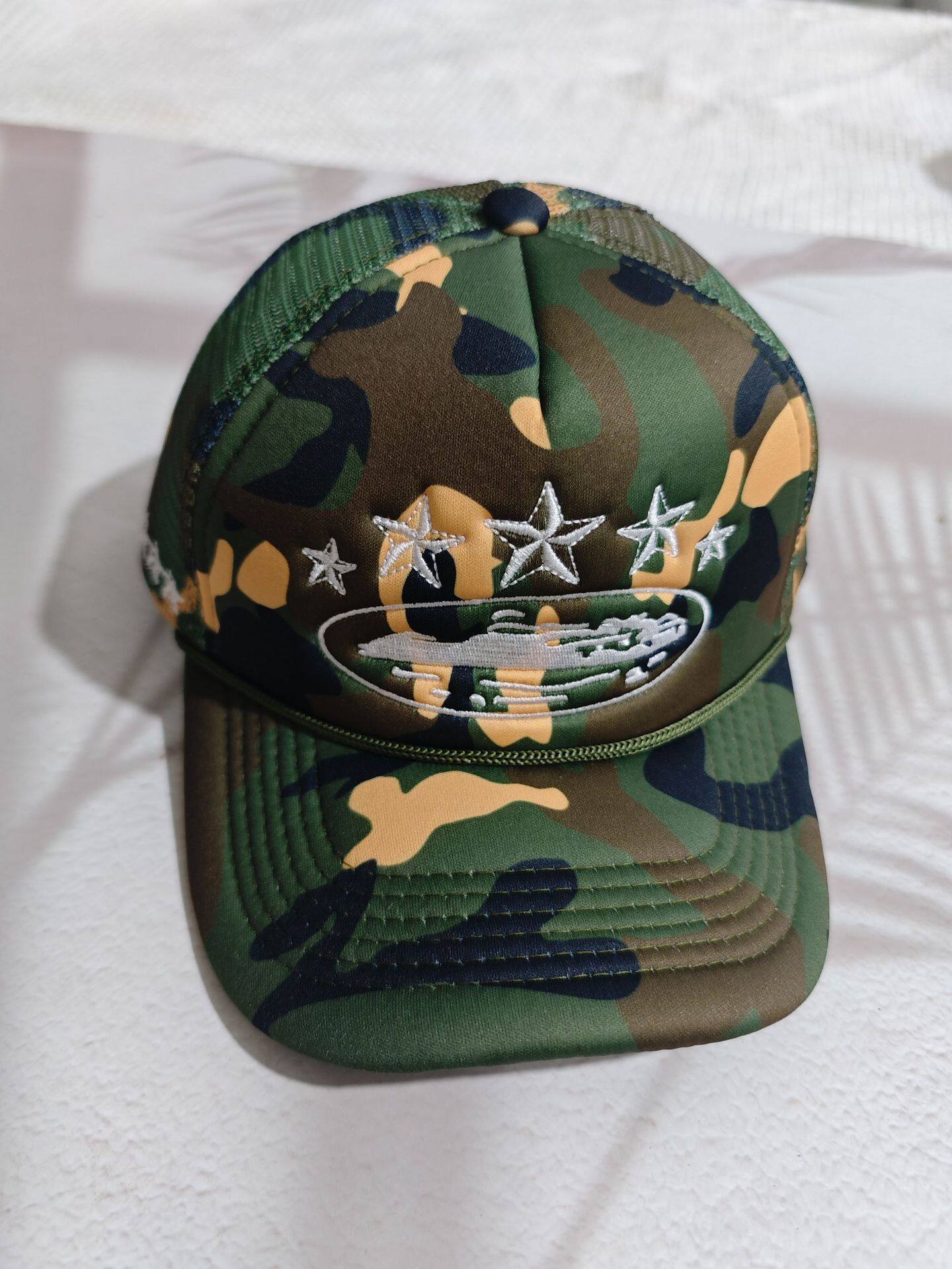 Corteiz CRTZ hat fashion baseball cap five-star color block mesh summer cap casual versatile