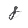Fixed Head 3.6X100 Black Nylon Cable Tie Screw Hole Round Hole Plastic Buckle Cable Bundle Fixed with One Pull