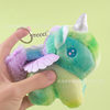 New Cartoon Colorful Unicorn Doll Bag Pendant Cute Plush Angel Pony Keychain Pendant Wholesale