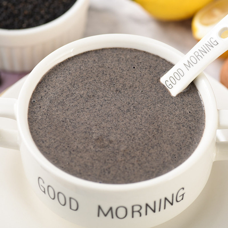 Breakfast black bean powder wholesale instant instant food traditional original black sesame paste instant middle-aged and elderly sesame powder meal replacement