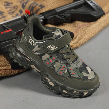 Autumn and Winter New Casual Camouflage Canvas Children's Shoes in stock Lightweight Soft-soled Sports Shoes for Middle and Big Kids Training