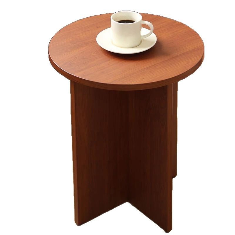 French Solid Wood Small Side Table, Small Round Antique Style Coffee Table, Sofa Coffee Table, Living Room, Bed and Breakfast Bedside Table, Side Table
