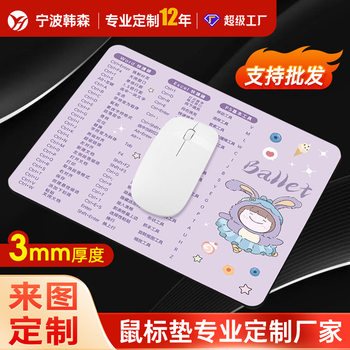 Cartoon Anime Personalized Non-slip Mouse Pad Large and Small Thickened Office Shortcut Key Computer Desk Pad Custom Plus logo