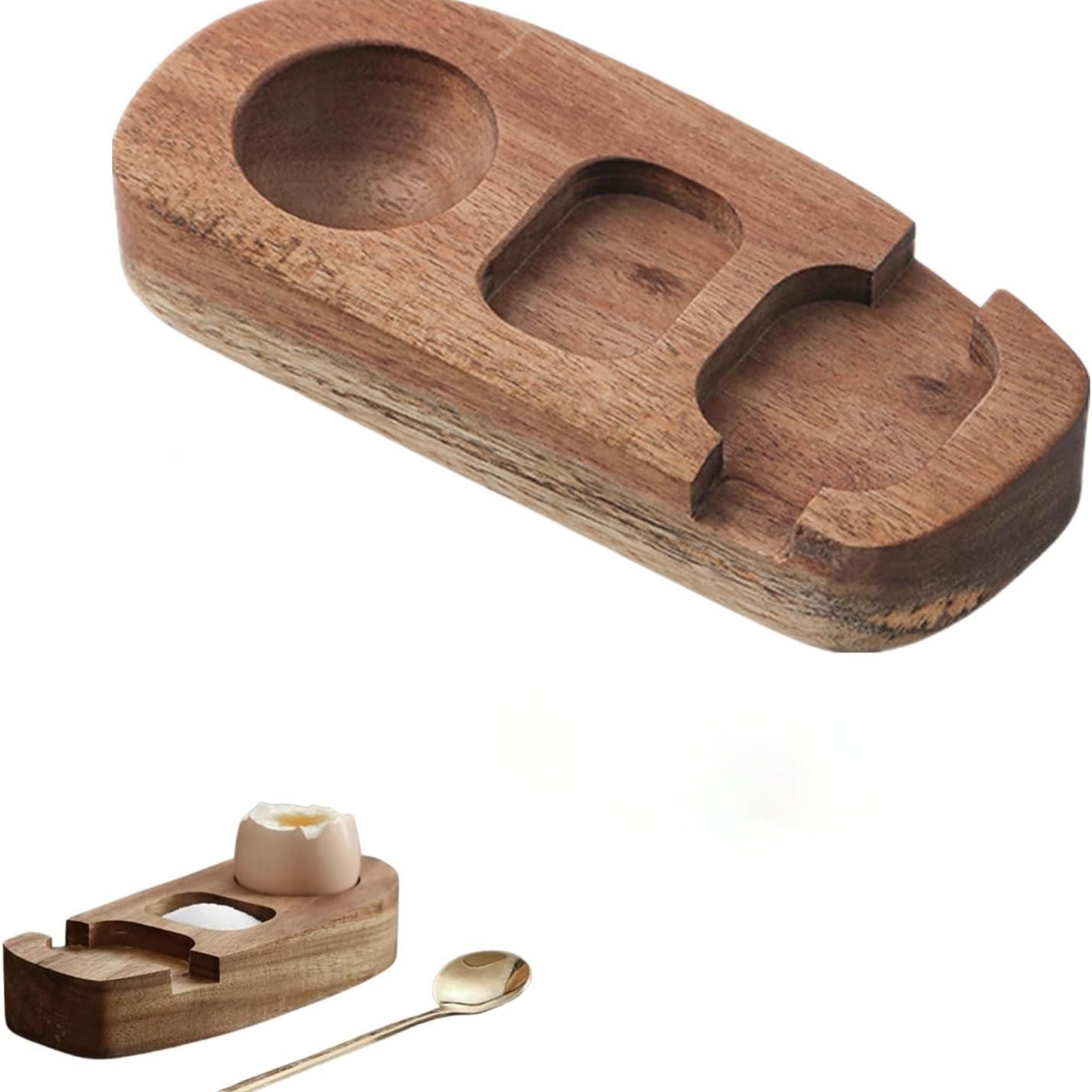 Cross-Border Household Wooden Egg Tray Creative Tableware Storage Desktop Egg Tray Storage Tray Dining Tableware Storage