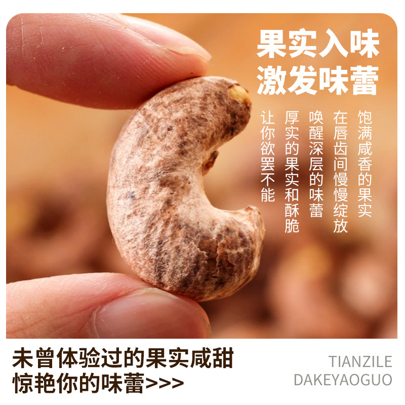 2024 New Arrival of Cashew Nuts with Skin, Original Salt-Baked Purple Dried Nuts, Vietnamese Purple Nut Snack Manufacturer