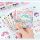 Sanrio 100 наклеек ручной работы Подарочная коробка с клубничным медведем для милой девочки, детская мультяшная открытка, водонепроницаемые наклейки для домашних животных mini 1