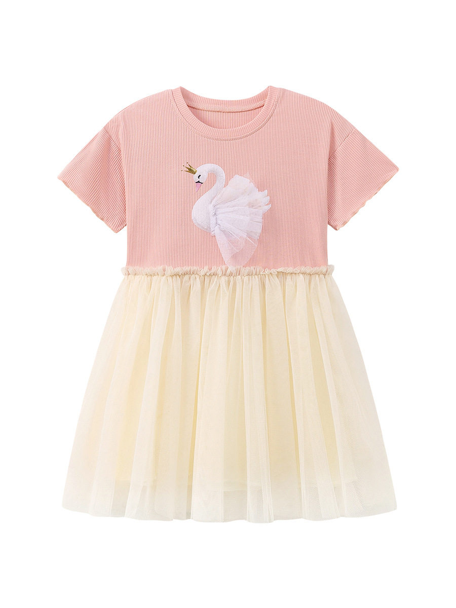 New Summer Girls' Dress, [Style] Tulle Kids' Skirt, Cute Cartoon Summer Dress